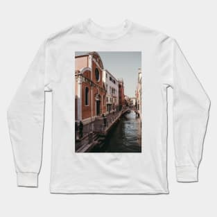 Buildings in Venice Canal and Architecture Photography Long Sleeve T-Shirt